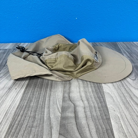 River Valley Center Duck Bill Hat Fishing Cobra Men's Adjustable Tan Sun Shield - Picture 2 of 5